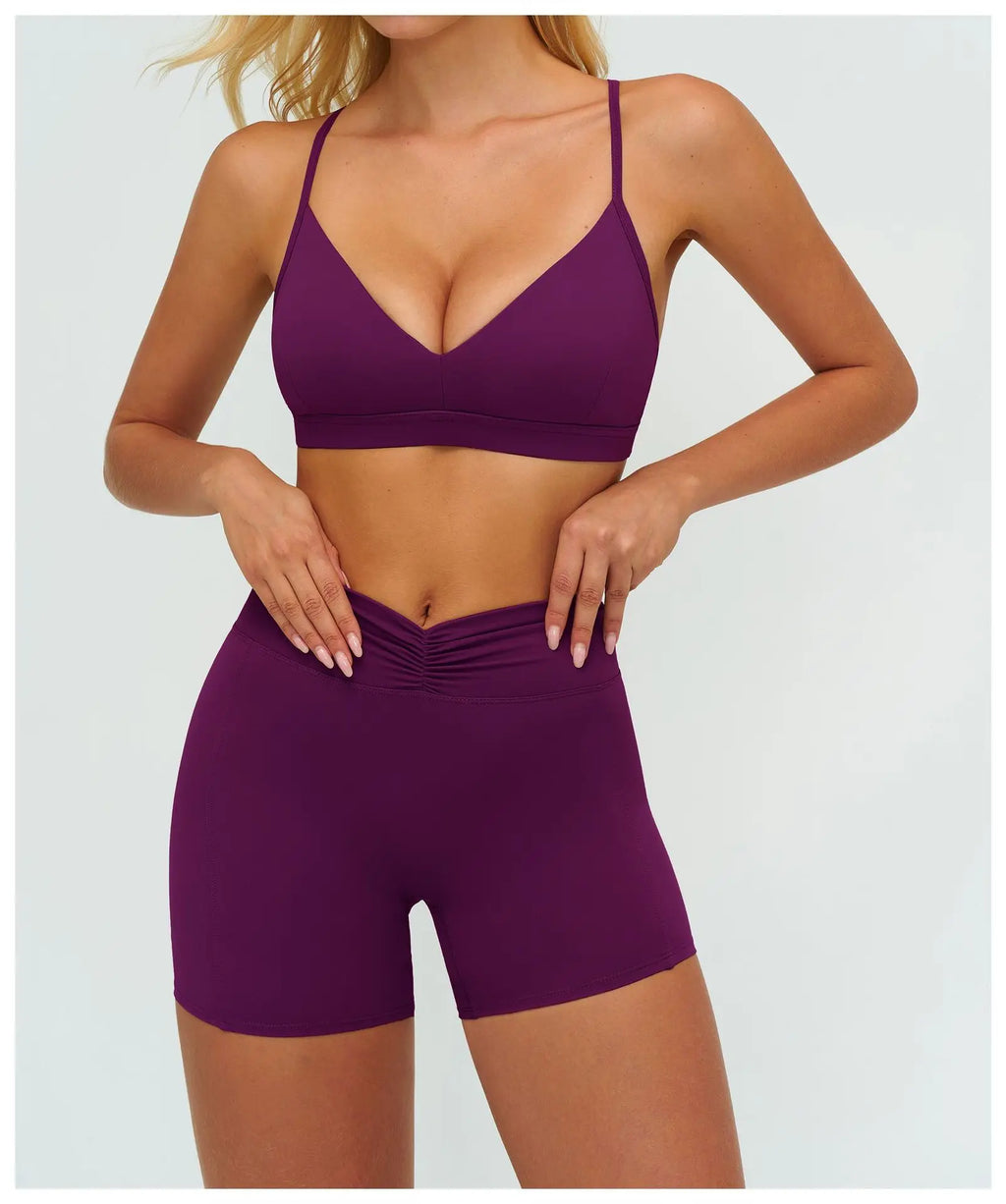 Workout Bra Women Cross Back Yoga Sports Bra Breathable Shock Proof Gym Fitness Push up Top Yoga Running Active Sportswear Vest