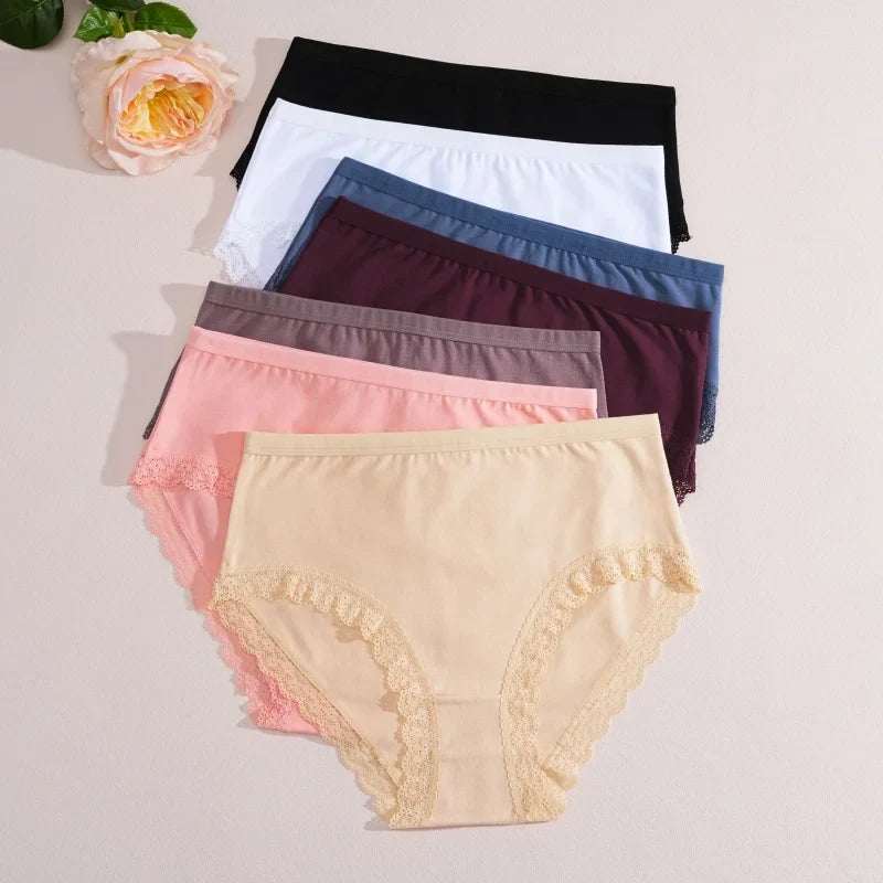Women's Cotton Briefs Women Seamless Panties Solid Color Breathable Underwear Female Low Waist Soft Lingerie S-XXL