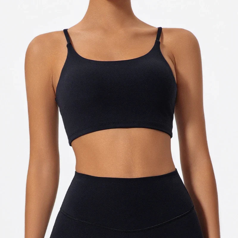 Hearuisavy Summer Ultra-Soft Fabrics Sports Bra Gym Top Women Push Up Workout Quick-Dry Yoga Top Sportswear Fitness Underwear