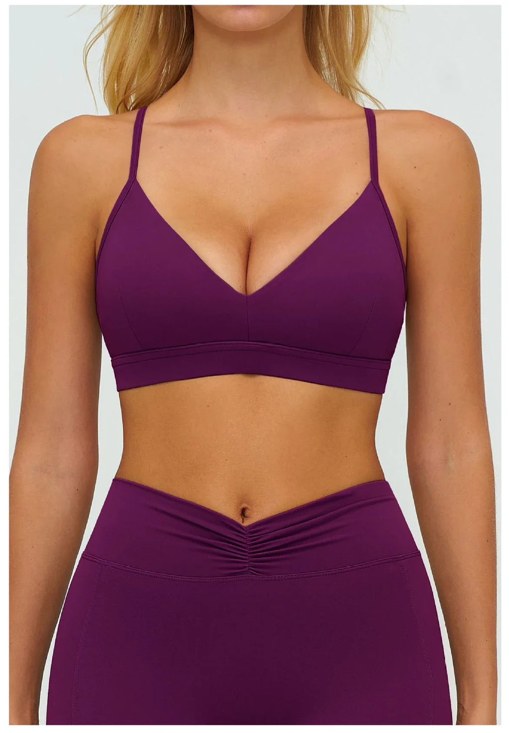 Workout Bra Women Cross Back Yoga Sports Bra Breathable Shock Proof Gym Fitness Push up Top Yoga Running Active Sportswear Vest