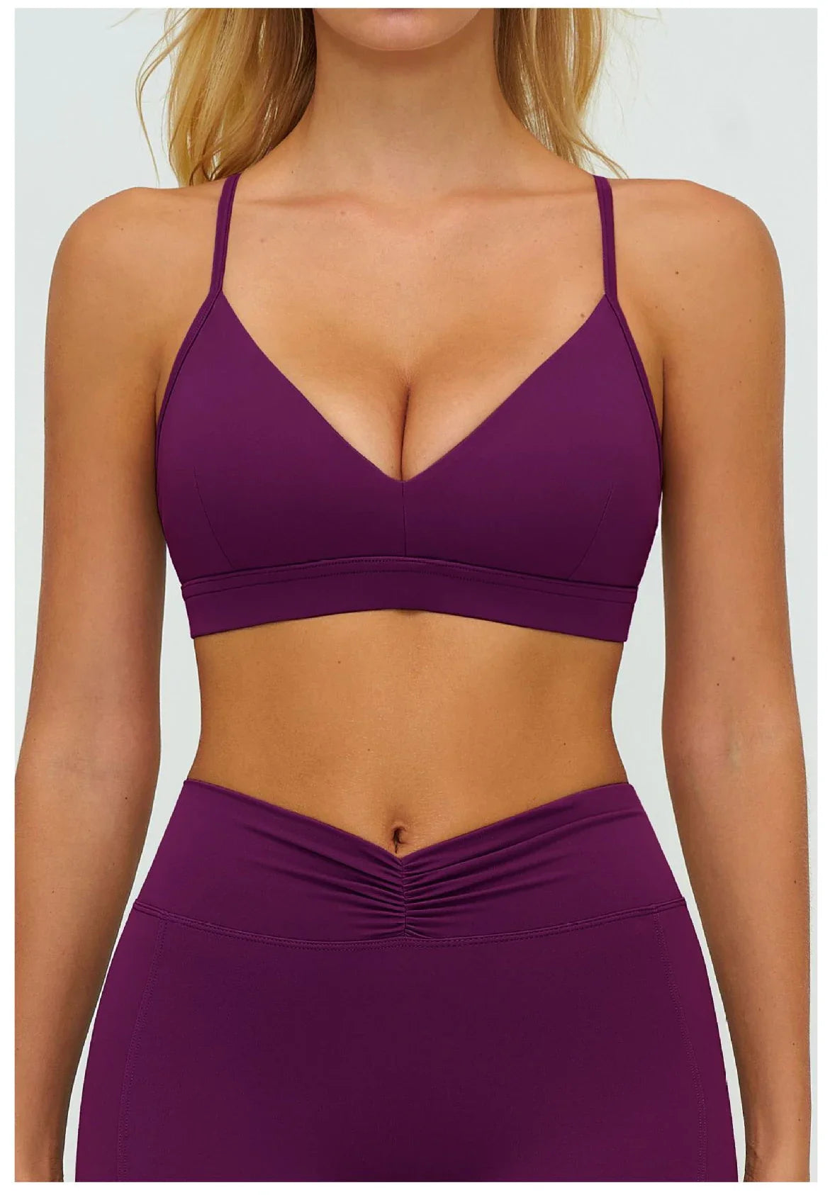 Workout Bra Women Cross Back Yoga Sports Bra Breathable Shock Proof Gym Fitness Push up Top Yoga Running Active Sportswear Vest