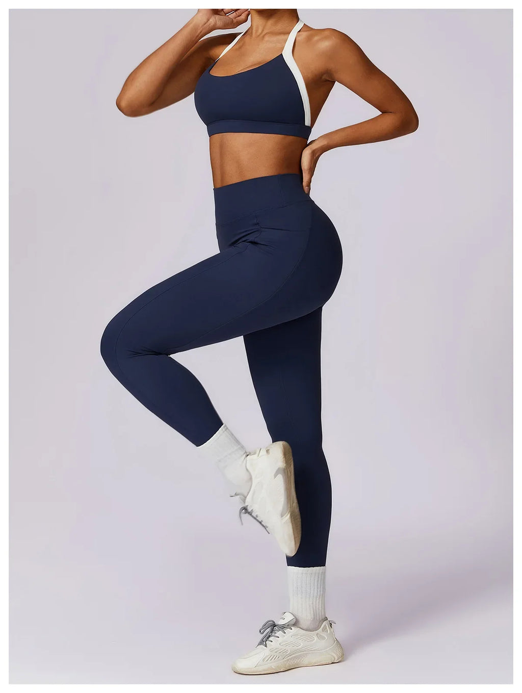 Gym Sport Bra Halter Sports Bra Anti-sweat Breathable Yoga Bra Shockproof Crop Top Fitness Top Push Up Workout Top Women