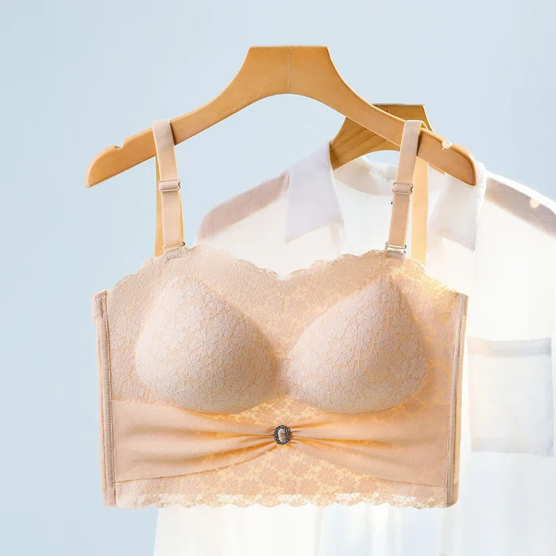 Seamless Solid Without Straps Bralette Lingerie Plus Size 5XL Women Sexy Strapless Bra Invisible Bra Push Up Bra M-5XL Underwear