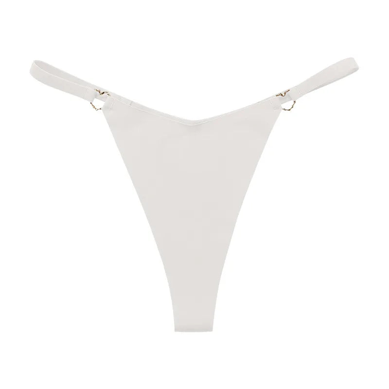 Iron Ring Ice Silk Sexy Women G String Briefs Panties Girls Underwear Thong Underpants Seamless Lingerie Plus Size S-XL