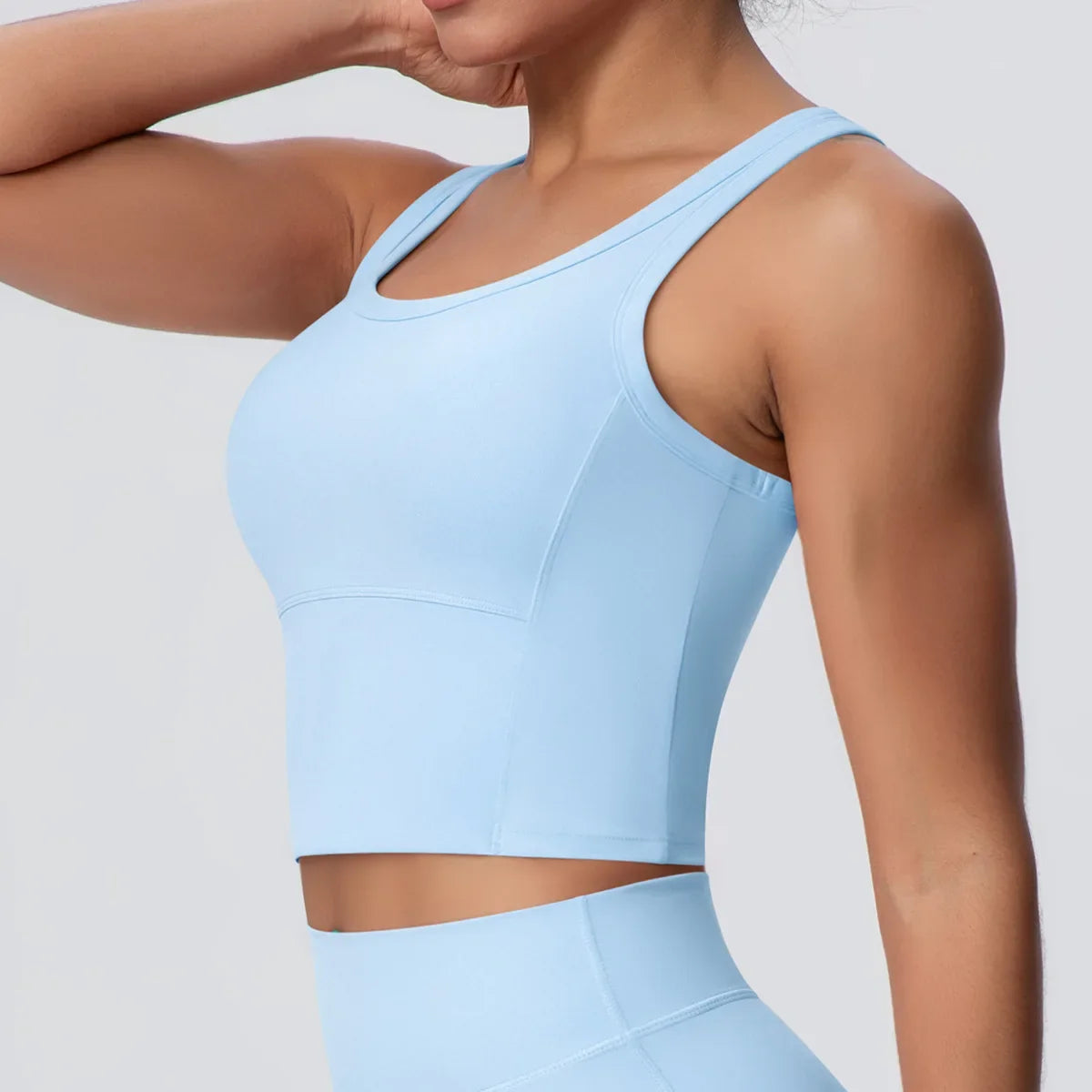 Sports Bra Women's Yoga Bra Fixed Chest Pad Gym Vest Shock-proof Workout Tops Yoga Clothes U-shaped Back Workout Fitness Running