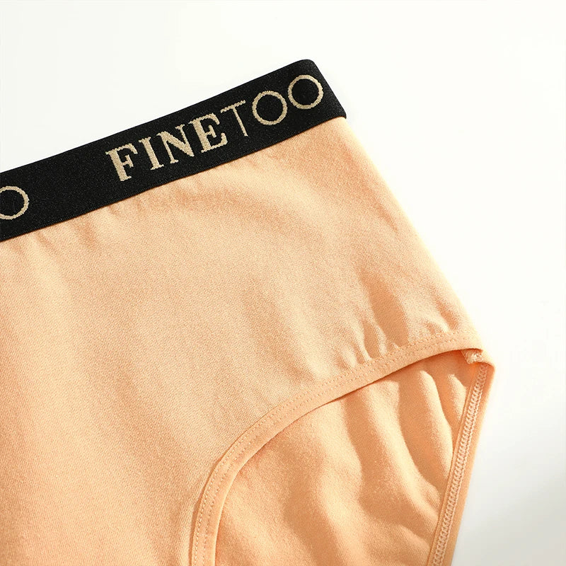 Finetoo 3Pcs/Set Women's Seamless Cotton Briefs Women Plus SizePanties Breathable Underwear Female Low Waist Soft Lingerie S-XXL