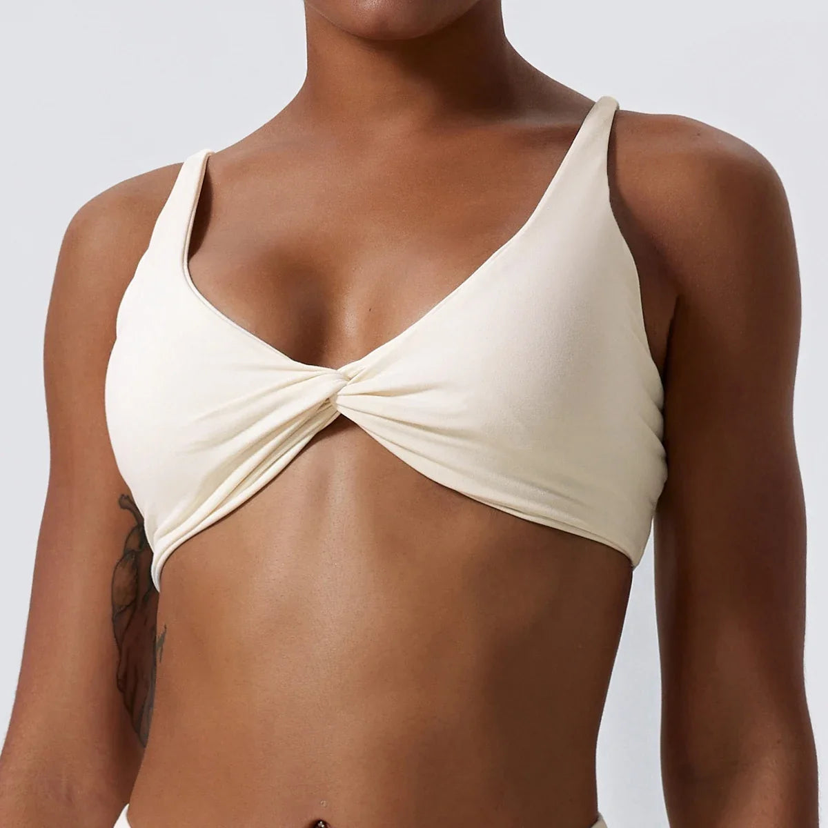 Hearuisavy Summer Sports Bra Shockproof Push Up Gym Top Women Quick-Dry Yoga Clothes Pleated Design Brassiere Workout Crop Top