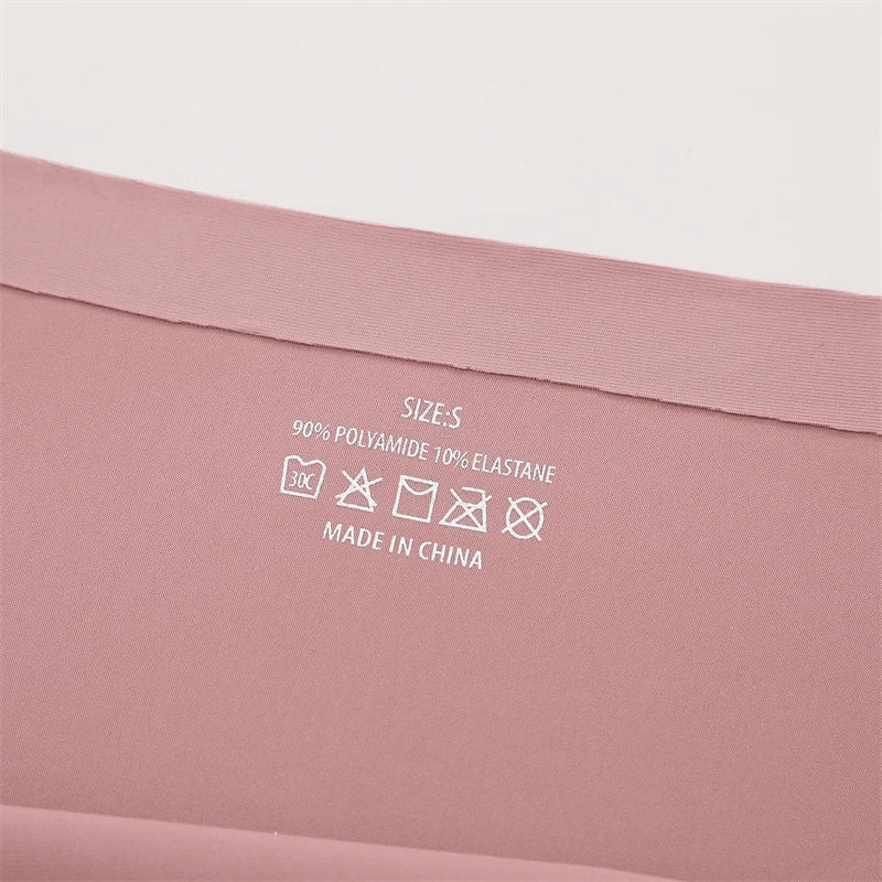 3PCS Seamless Ultra-thin Brazilian panties Maillard Panties Women Ice Silk Underwear Sexy Panty Low Waist G-string Female Solid