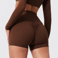 Hearuisavy Summer Elastic Scrunch Yoga Shorts Push Up Gym Leggings Cycling Workout Short Women Quick-Dry High Waist Sports Pants