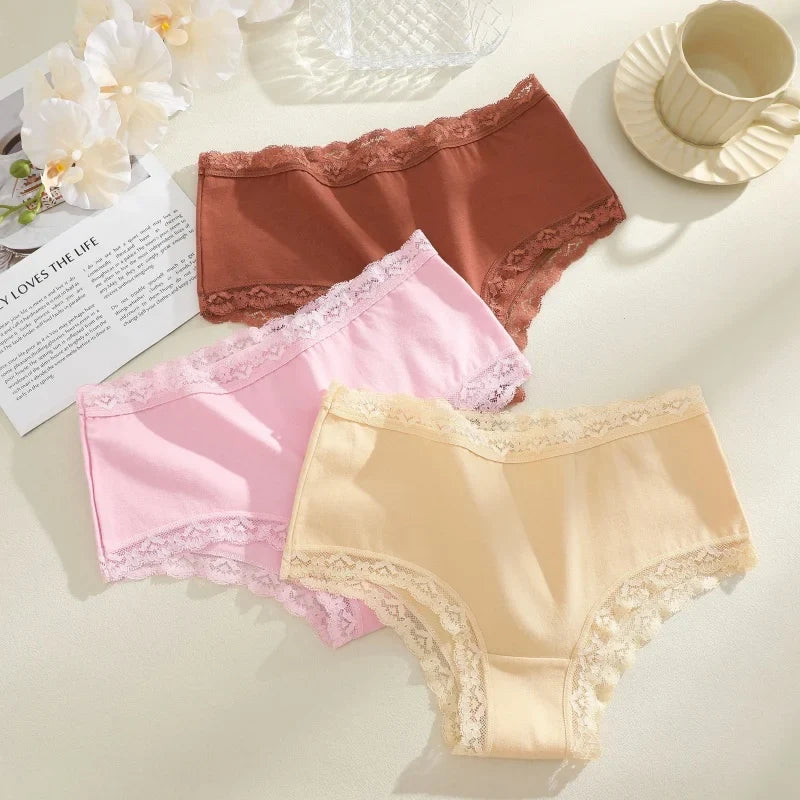 Women's Seamless Cotton Briefs Women Panties Solid Color Breathable Underwear Female Low Waist Soft Lingerie S-XXL