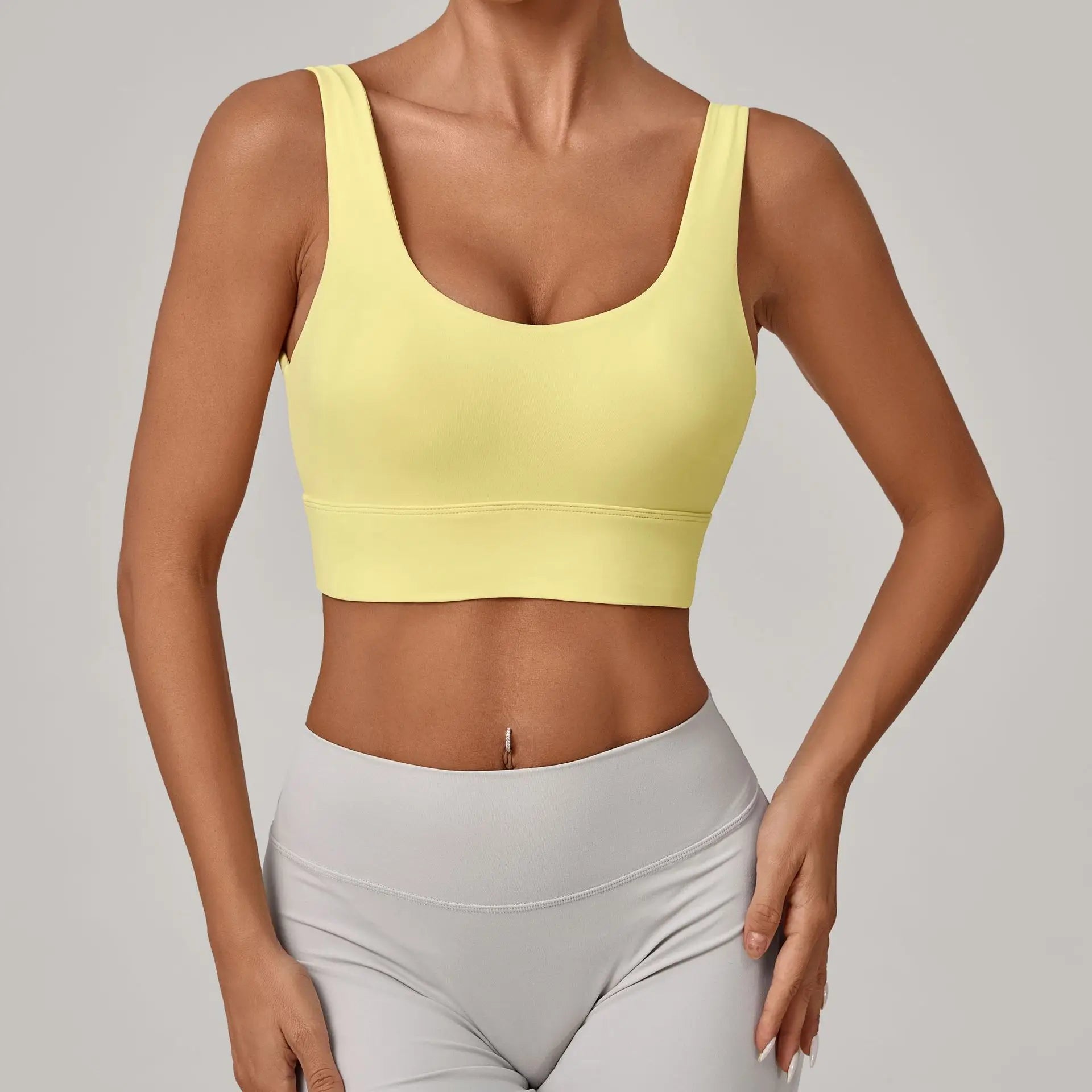 High Strength Yoga Bra Breathable Sports Bra Anti-Sweat Fitness Top Women Shockproof Crop Top Push Up Sport Bra Gym Workout Top