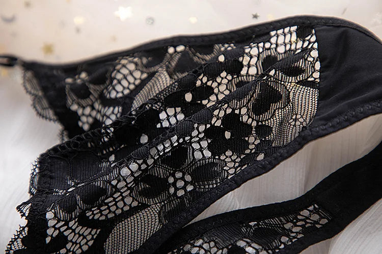 Lace G string Sexy Panties Women Underwear Briefs Hollow Out Thong High Quality Transparent Underpants Lingerie Girls Intimates