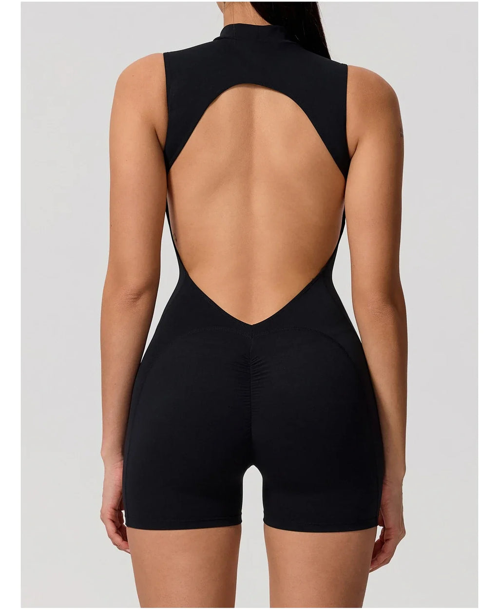 Hearuisavy Summer Sports Overalls Women Gym High Stretch Sleeveless Yoga Bodysuit Running Push Up Butt-Lifting Fitness Jumpsuit
