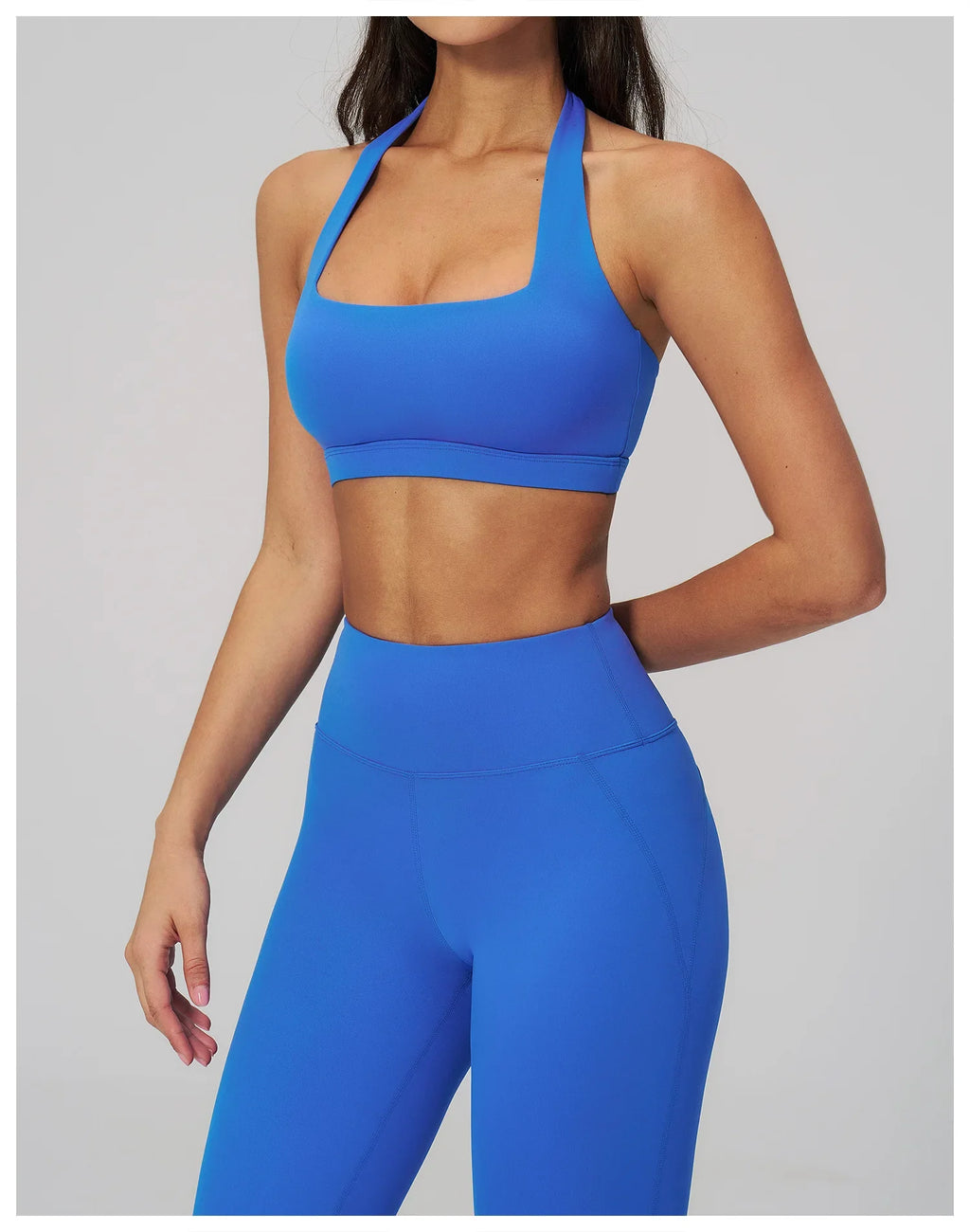 Summer Women Sports Bra Pilates Yoga Bra Hanging Neck Gym Underwear Running Fitness Shock Proof Breathable Quick-Dry Fitness Top