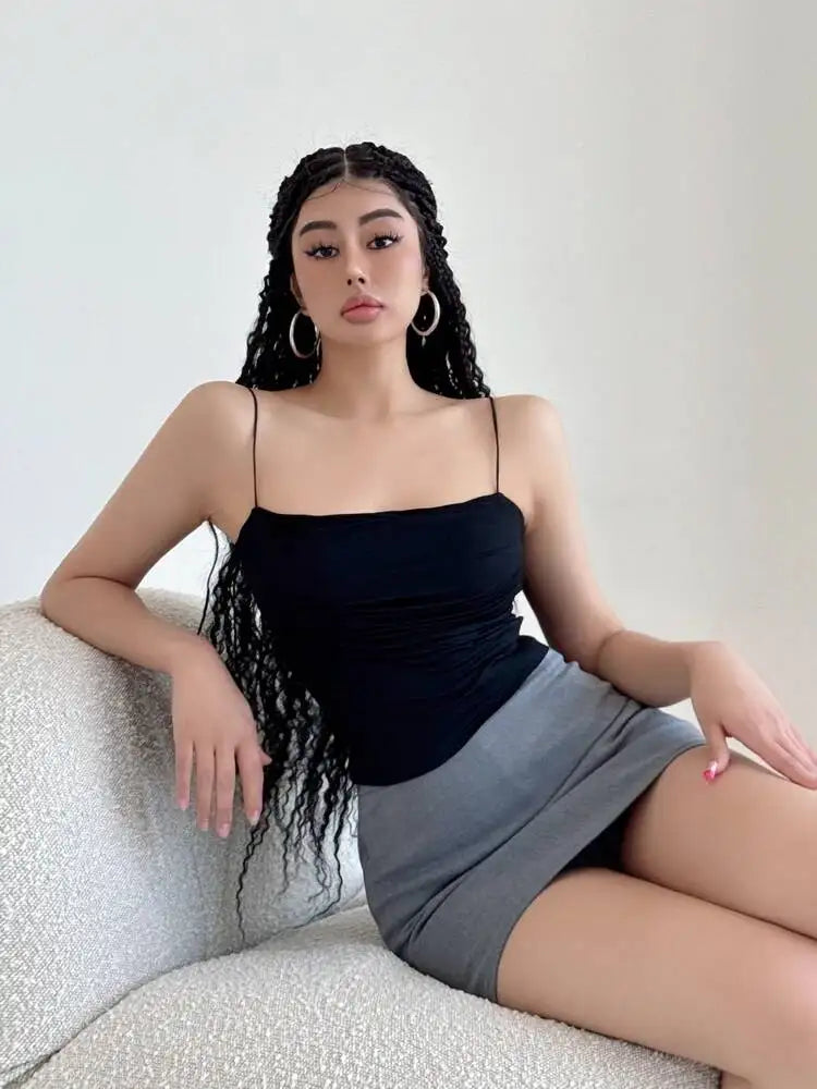 Pure Desire High Waist Tight A-line Wrapped Hip Short Skirt Spring/Summer Slim Fashionable Spicy Girl Half Skirts 05L5