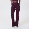 Hearuisavy Summer Woman Workout Flared Pants Leggings Pilates Fitness Trousers High Waist Butt Lifting Yoga Bell-Bottom Pants