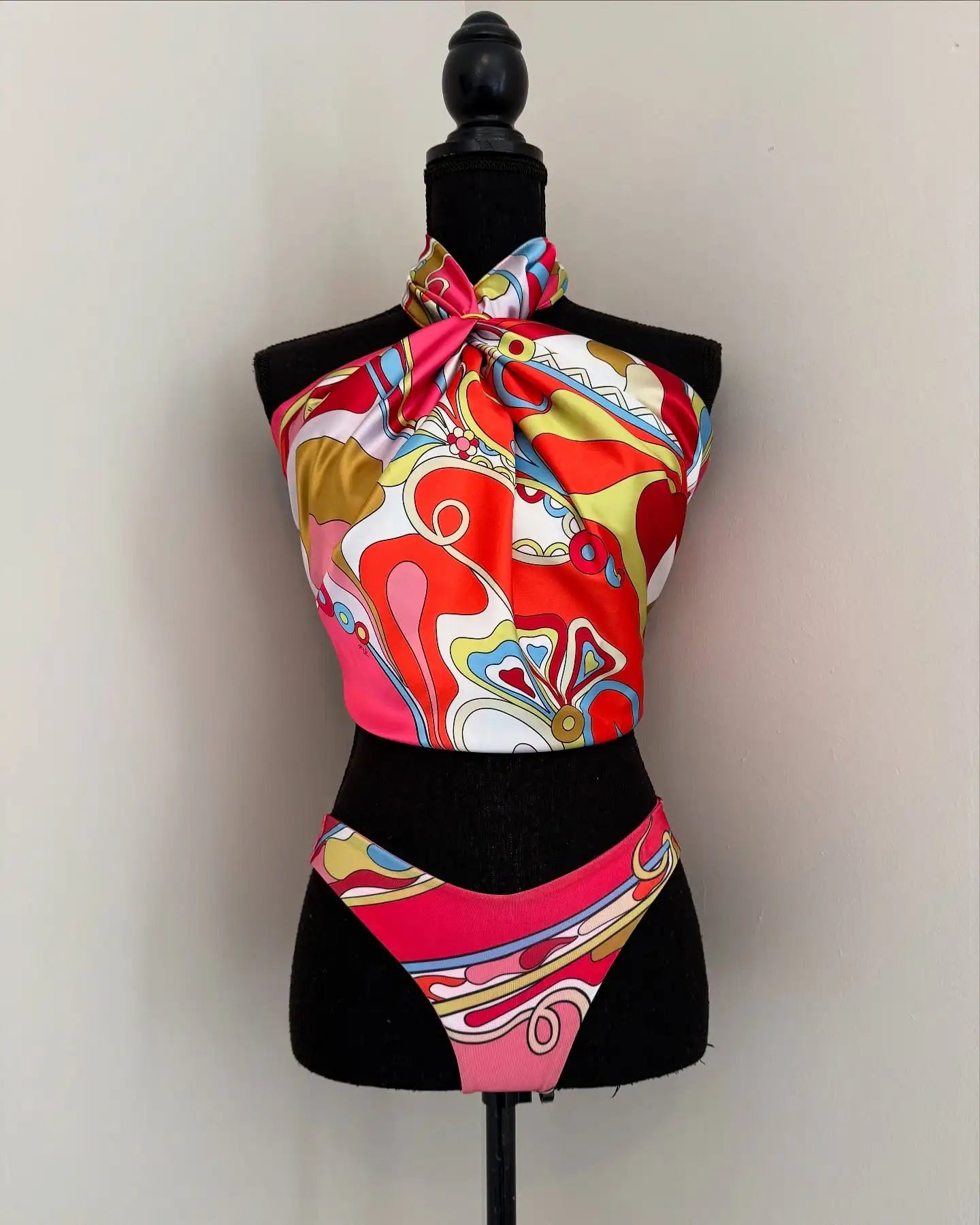 Classic Printed Bikini 2026 Bandeau Biquini Women Sexy Swimsuit Push Up Swimwear Female Swim Suit Halter Bathingsuit Beachwear