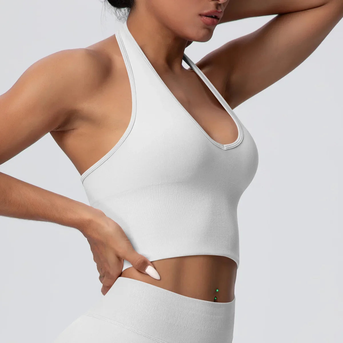 Gym Tops Women Halter Top Gym Vest Woman Sexy Backless Push Up Sport Bras Running Vest Workout Tops Activewear Yoga Fitness Vest
