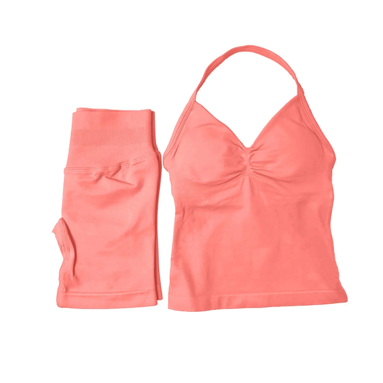 NCLAGEN Yoga Sets Women Gym Clothes ongline Strappy Top Shorts Activewear Sports 2 Piece Fitness Suit Running Workout Sportwear