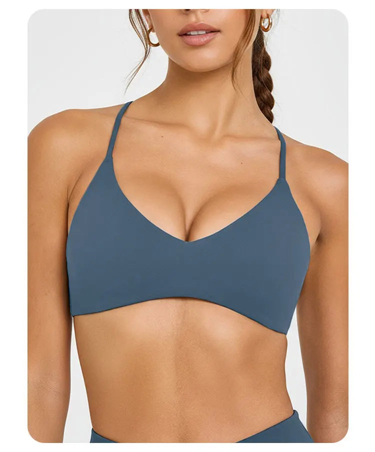 NCLAGEN Easy Lift Ultra Minimal Bralette Sport Bra High Support Women Gym Clothes Fitness Underwear Pilates Workout Yoga Top