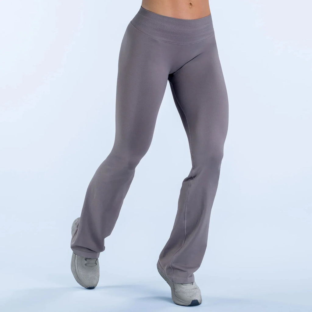 NCLAGEN Impact Flares Scrunch Booty Women's Gym Leggings Seamless Fitness Workout Yoga Trousers Squat Proof Fashion Flared Pants