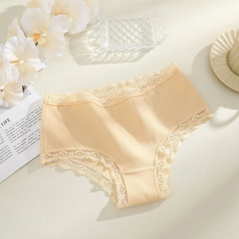 3Pcs/Set Women's Seamless Cotton Briefs Women Panties Solid Color Breathable Underwear Female Low Waist Soft Lingerie S-XXL
