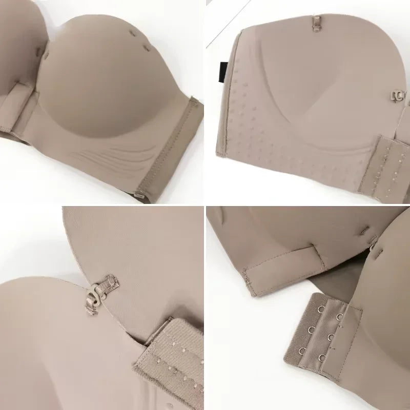 Front Buckle Underwear Convenient Anti Sagging without Shoulder Strap Women's Bras without Steel Ring Seamless Anti-sagging