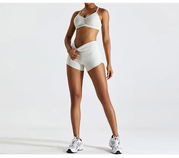 Yoga Shorts Buttock Lift Scrunch Fitness Shorts Gym Legging Cycling Slim Fit Workout Shorts Women High Waist Sports Shorts Women