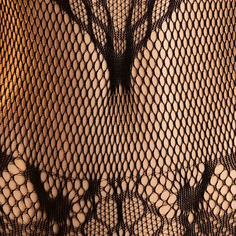 Adult Hollow Lingerie Set Women's Erotic Fishnet Bodystocking Crotchless Temptation Bodysuit Porn Breastless Hot Mesh Underwear
