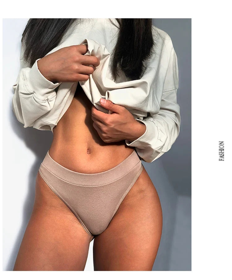 Sexy Thongs Seamless Women Panties Cotton G String Fashion Underwear Female Briefs Girls Lingerie Simple Sporty Style Size S-XL