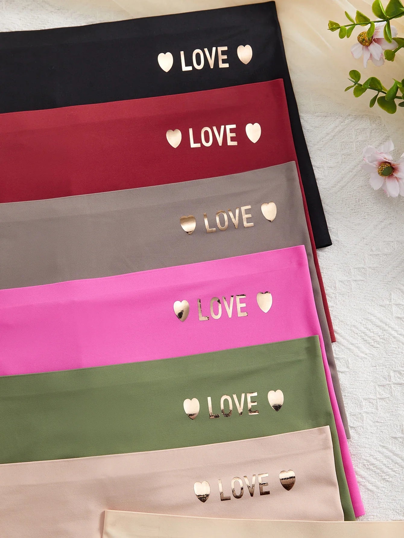 8PCS Seamless Women's Panties Love Heart Boxers Multi-Color Comfortable Women's underwear set