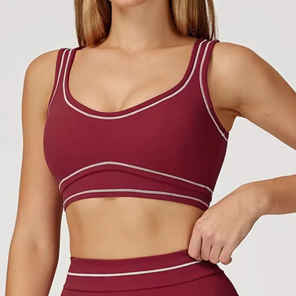 Breathable Sports Underwear for Women Shockproof Fitness Top Push Up Gym Crop Top Brassiere Sport Bra Gym Workout Top Yoga Bra