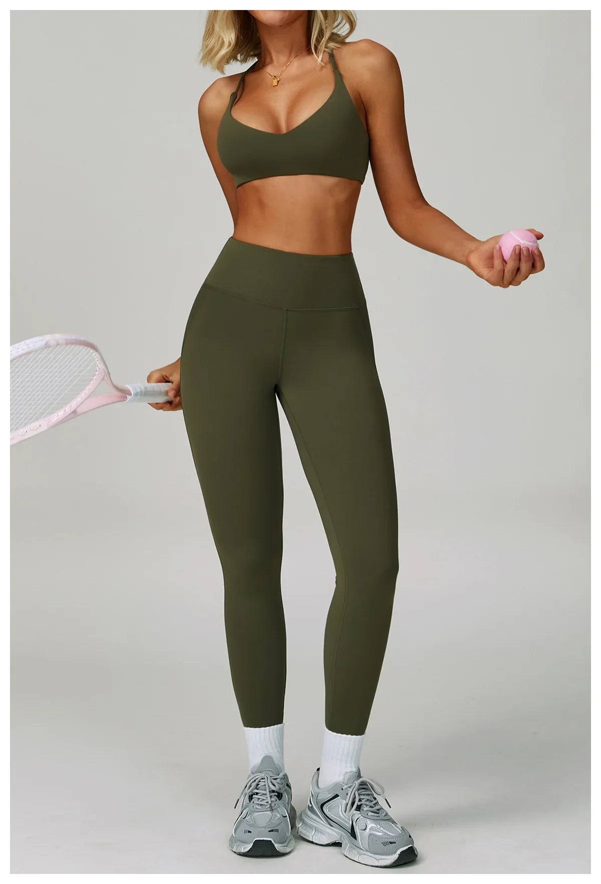 Hearuisavy Women's Running Comfort 2Pcs Sports Pants Set High Waist Push Up Workour Sportswear Casual Cycling Jogging Yoga Bras