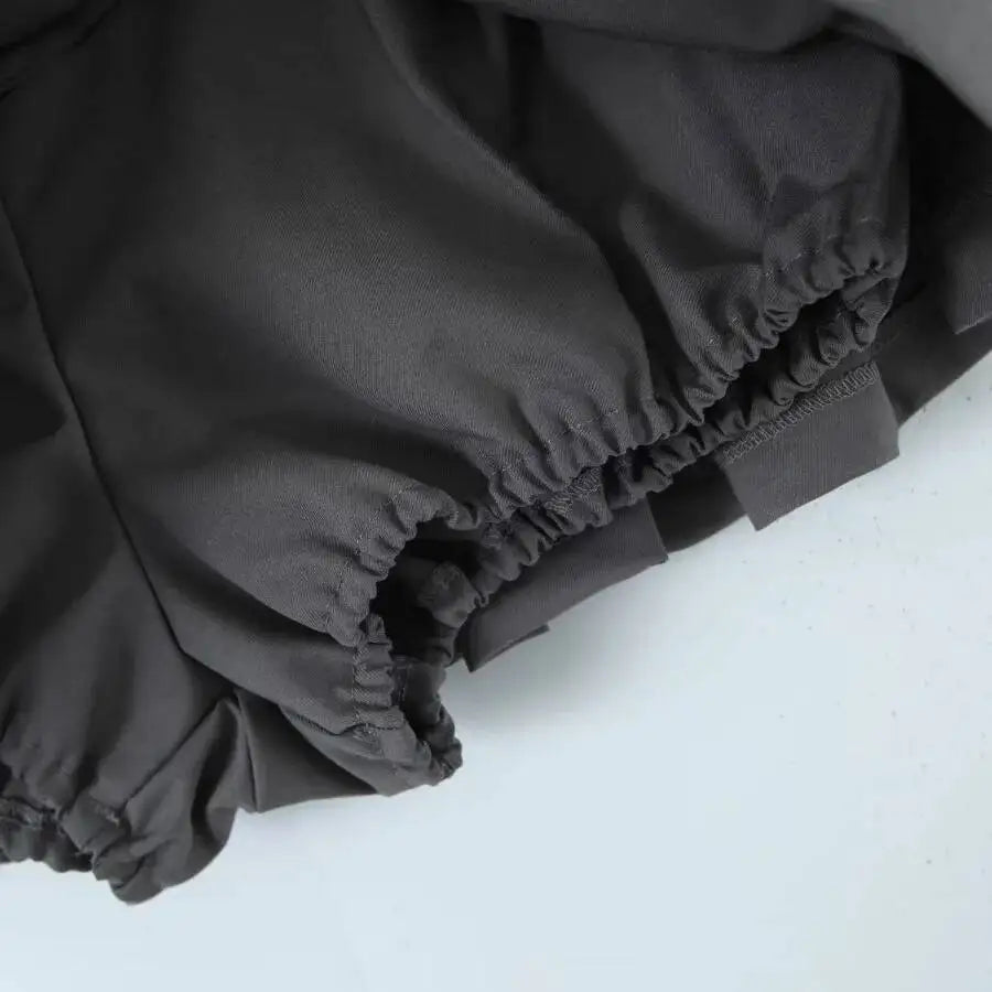 2026 Spring/summer New High Waisted Pleated Skirt Women's Spicy Girl Solid Color Slim A-line Wrap Hip Short Skirt A45S