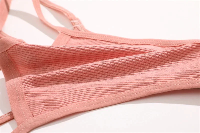 2PCS Women Sexy Cotton Panties Two Belts Hollow Out G-String Thongs Breathable Underwear for Female Solid Color Lingerie S-XL