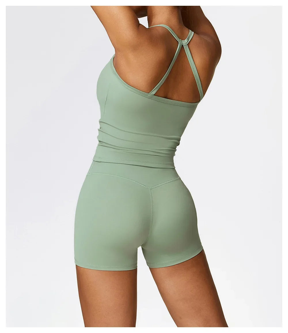 Strappy Sports Bra For Women Gym Workout Tops Sexy Yoga Bra Gather Fitness Push Up Training Running Female Sport Vest
