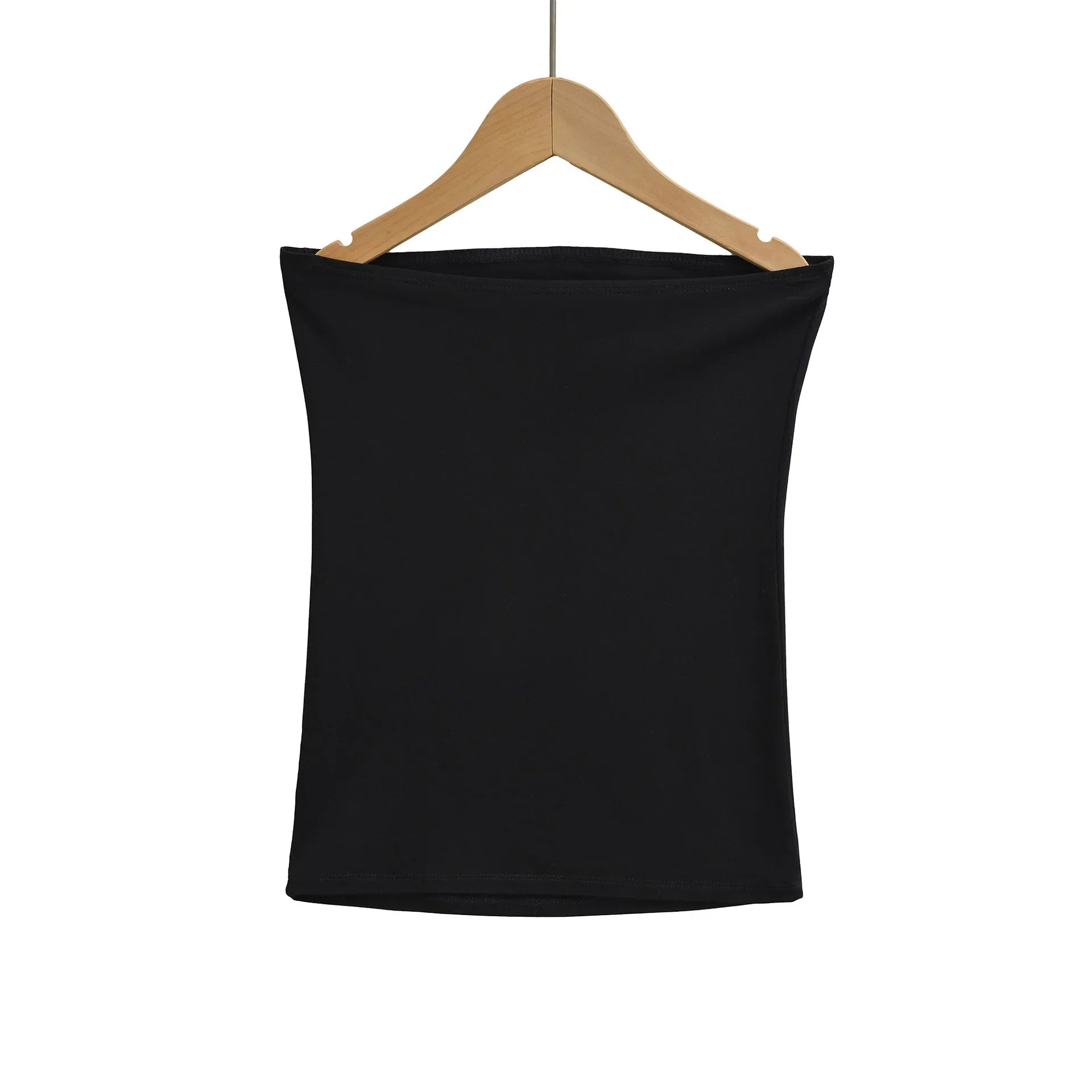 Spring Style Black And White Top Hot Girl Flat Top Tube Top Sexy Off-Shoulder Strap With Chest Pad Beautiful Back Camisole BPVE