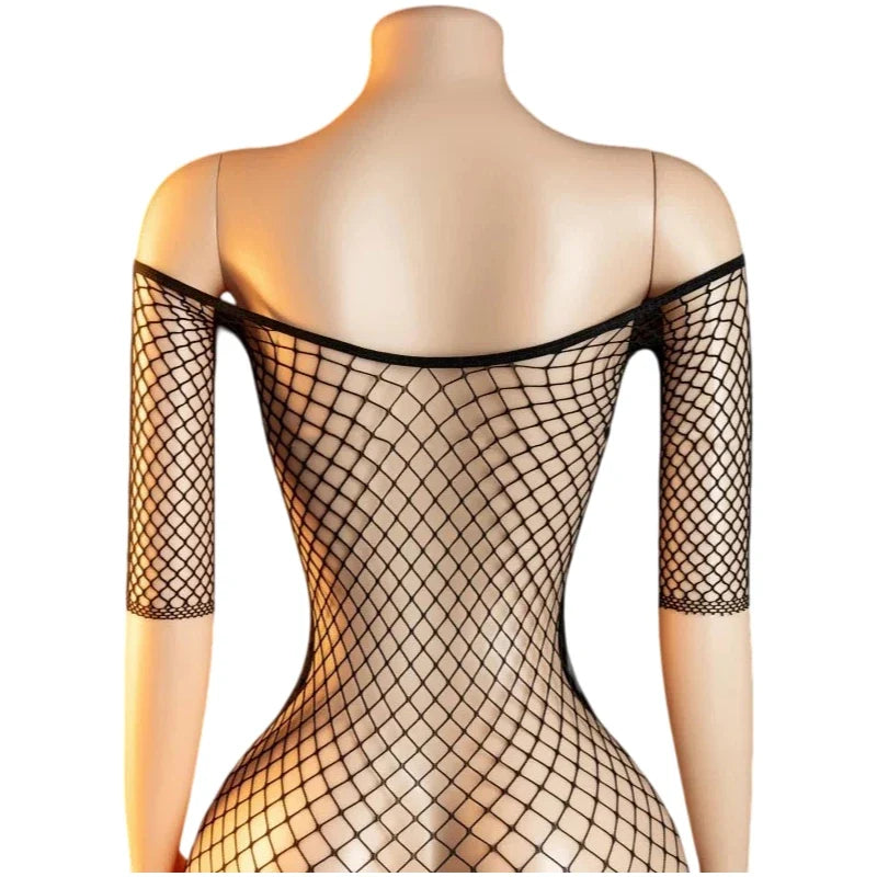 Sexy Crotchless Lingerie Teddies Women Erotic Outfit Transparent Fishnet Bodysuit Cosplay Costume Sexy Babydoll HotBodystockings