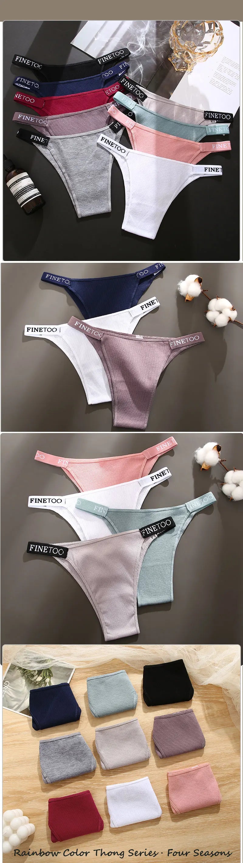 Sexy Women Cotton Brazilian panties Breathable Low Waist Female Underwear Soft Solid Color Intimates High Elastic Lingerie