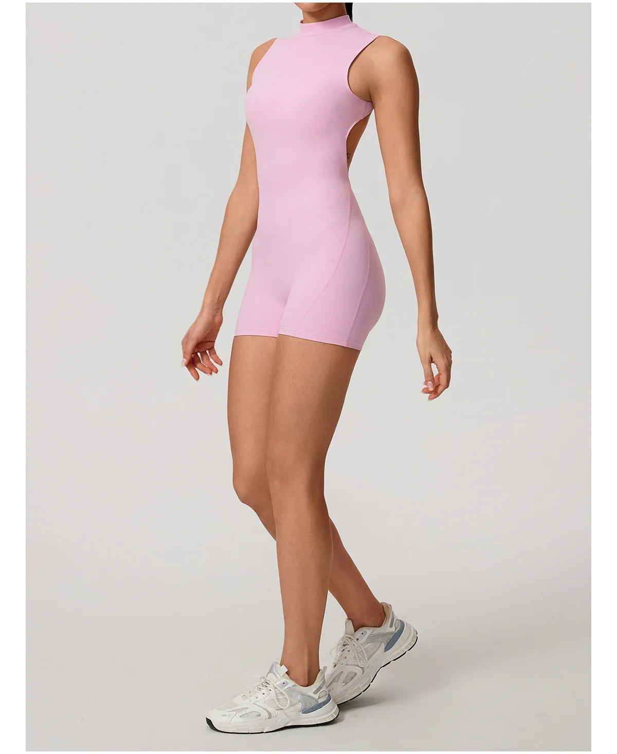 Hearuisavy Summer Sports Overalls Women Gym High Stretch Sleeveless Yoga Bodysuit Running Push Up Butt-Lifting Fitness Jumpsuit