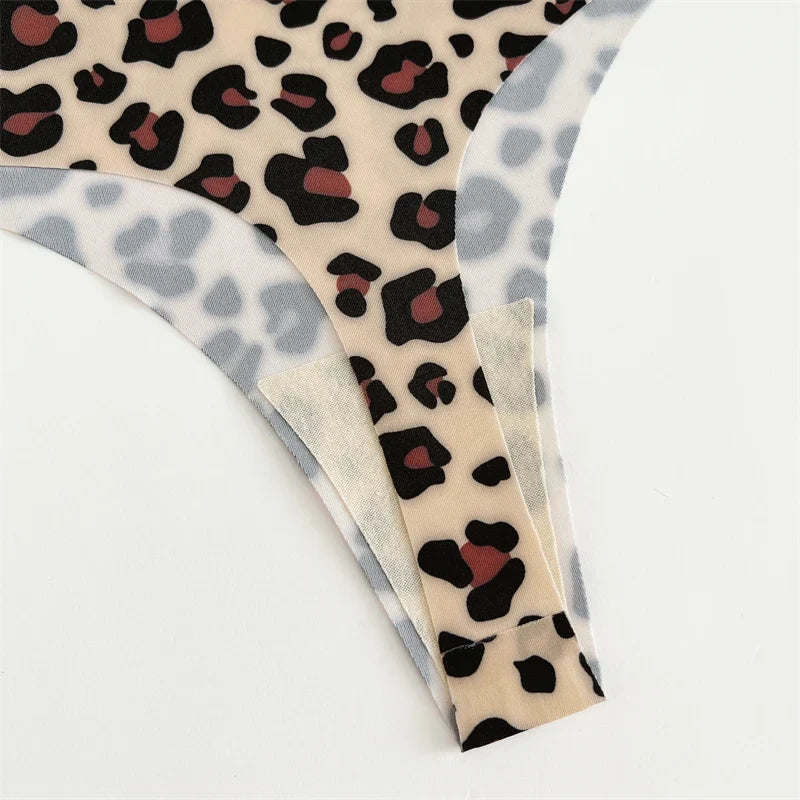 5Pcs Women G-string Seamless Sweet Fruit Thongs Low-waist Panties Ladies Soft Cute Thongs Female S-XL T-Back Panties Underwear