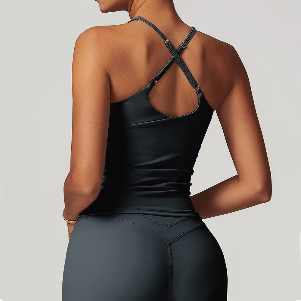 mikeyoga Breathable Sports Bra Fitness Top Women Underwear Yoga Bra Shockproof Crop Top Push Up Vest Sport Bra Gym Workout Top