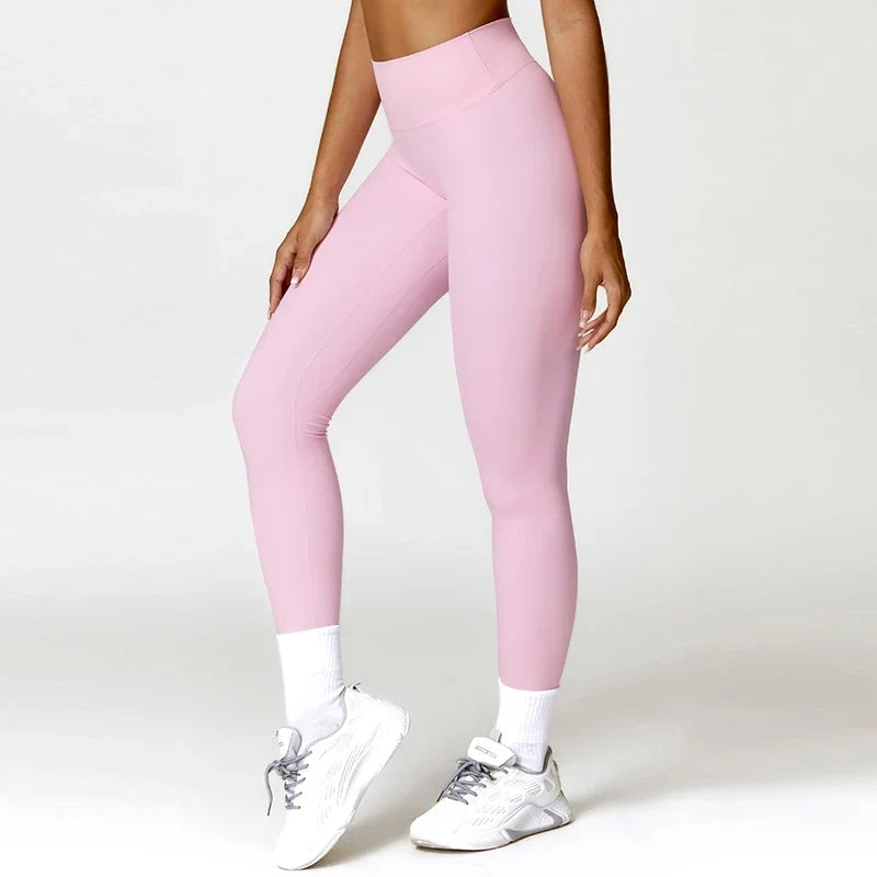 Hearuisavy Summer Scrunch Gym Leggings Woman Workout Pants Female Running Tights Push Up Yoga Pants High Waist Sports Leggings