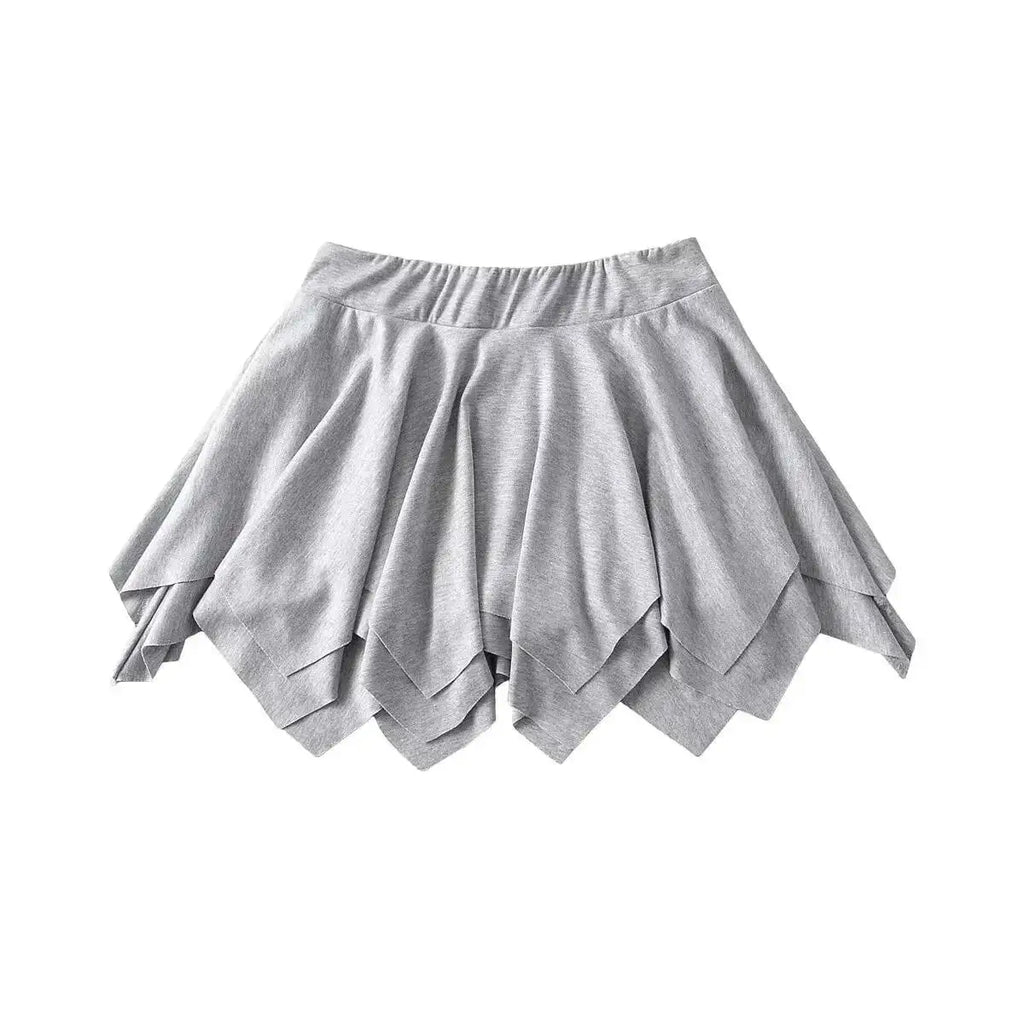 Summer Sexy Pure Desire Loose Edge Design Sense Short Skirt Women High Waisted Wrap Hip Reducing Age Pleated A-line Skirt H2JI