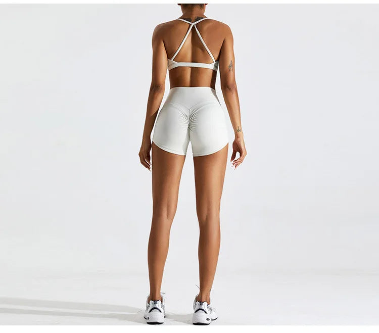 Yoga Shorts Buttock Lift Scrunch Fitness Shorts Gym Legging Cycling Slim Fit Workout Shorts Women High Waist Sports Shorts Women