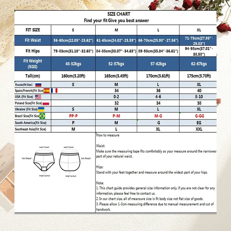 7Pcs Cotton Lace Panties Sexy G-String Women's Underwear Low Waist Comfortable Lingerie Briefs Adjustable Waist Thong Intimates