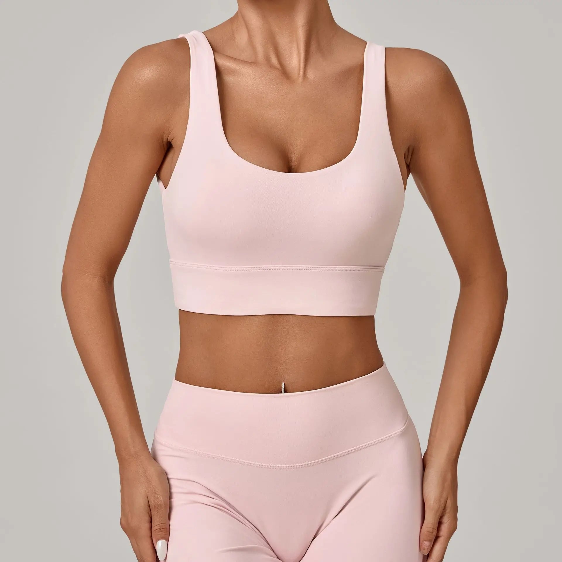 High Strength Yoga Bra Breathable Sports Bra Anti-Sweat Fitness Top Women Shockproof Crop Top Push Up Sport Bra Gym Workout Top