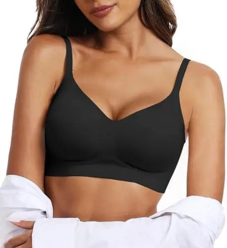 Women's Wire-Free Seamless Bra 3/4 Cup Thin Molded Cup Soft Support Bra Comfortable Breathable and beauty Smooth Bra Push-Up