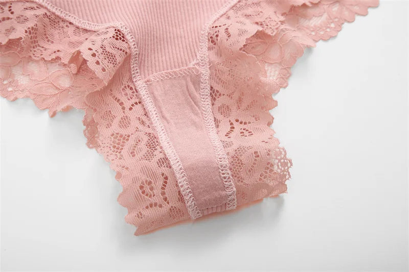 Perspective Lace Panties for Women Sexy Low Rise Brazilian Panties Female Breathable G-String Underwear Soft Intimates Lingerie