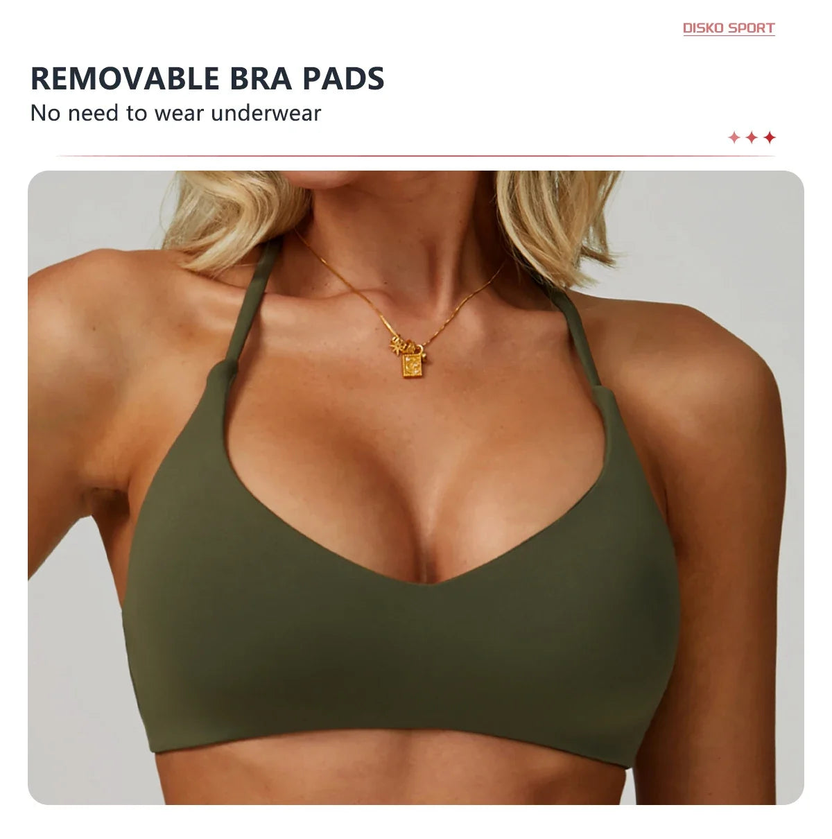 Hearuisavy Breathable Sports Bra Women Quick Drying ShockProof Gym Workout Top Casual Yoga Clothing Push Up Running Fitness Bras